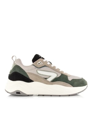 Hub Glide light bone/off white/green lage sneakers heren