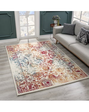 Muratap Vintage van gogh vloerkleed multi laagpolig- 160x230 cm