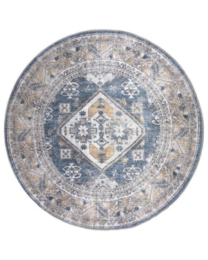Veer Carpets Vloerkleed laria blue 4 rond ø120 cm