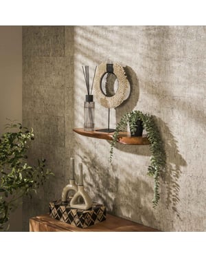 Hoyz wandplank 60cm organic massief acacia naturel