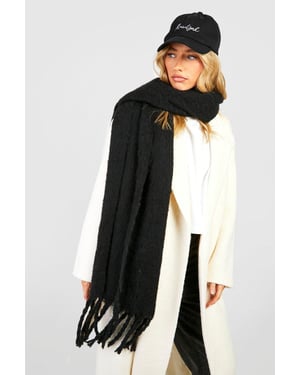 Chunky Soft Brush Fringe Scarf