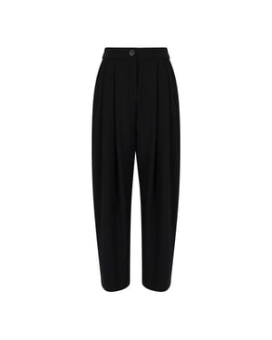 Armani Exchange Dames/Dames geplooide broek (Zwart)