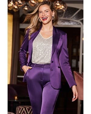 Amethyst Hourglass Blazer