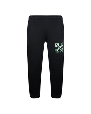 Off-white Tape Arrows Slim Shorten Sweatpant Zwart