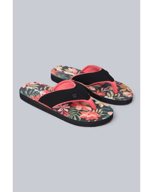 'Swish' Women's Flip Flops with Soft Padded Upper Straps Slip-on Beach Sandals Orange
