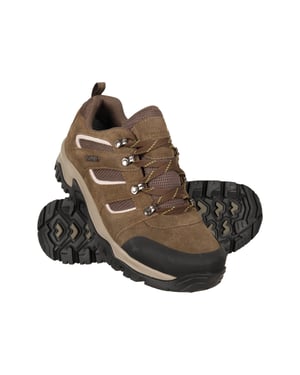 'Voyage' Men's Waterproof Shoes Rubber Outsole Toe Bumper Walking Trekking Footwear Brown