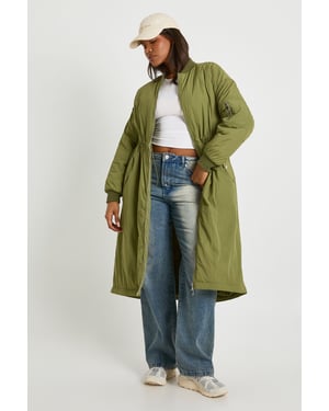 Maxi Cinched Bomber Jacket
