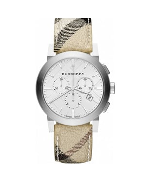 Burberry BU9360 Men's Trendy Chronograph Watch with Nova Check Design