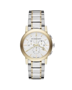 Burberry Unisex Tweekleurig Chronograaf Horloge BU9751