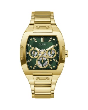 Stylish Guess GW0456G3 Phoenix Men's Watch with Green Dial and Chronograph