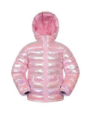 'Seasons' Kids Padded Jacket Water Resistant Outdoors Winter Rain Coat Dusty Pink
