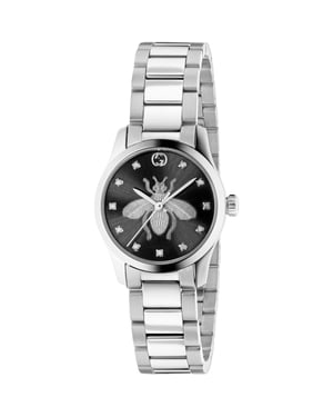Gucci YA1265024 G-Timeless dameshorloge met zwarte wijzerplaat