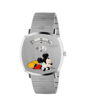 Gucci YA157419 Grip 35mm Unisex Roestvrij Staal Horloge - Stijlvol & Duurzaam