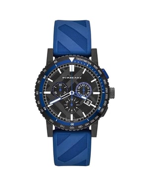 Burberry BU9807 herenhorloge marineblauw chronograaf - stijlvol en duurzaam
