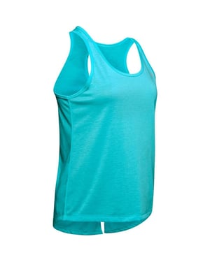 Under Armour Whisperlight Tie Back Womens Blue Tank Top