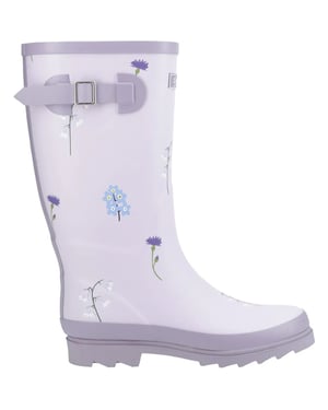 Cotswold Dames Wildbloem Wellingtonlaarsjes (Lila)