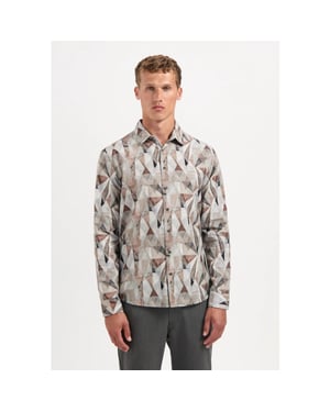 No Excess Heren overhemd 29430923 044 taupe