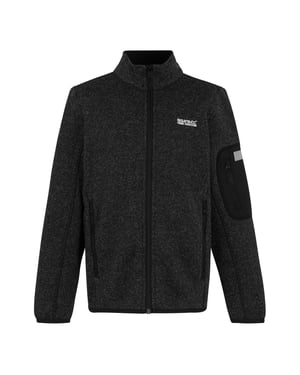 Regatta Childrens/Kids Newhill Full Zip Fleece Jacket (Black)