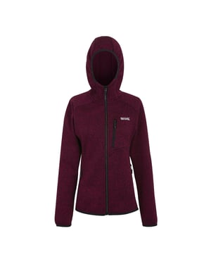 Regatta Dam Newhill Huva Fleecejacka (Mörk Pimento)