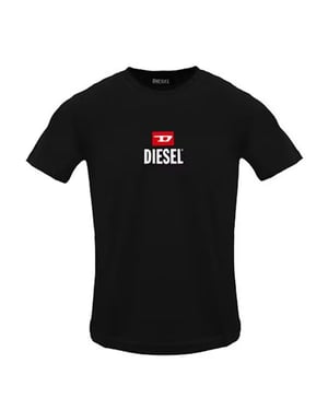 Diesel Herenlogo T-Shirt (Zwart)