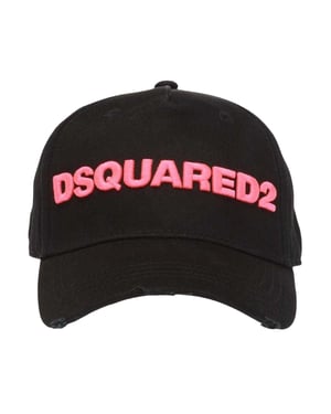 DSquared2 Logo honkbalpet (Zwart/roze)