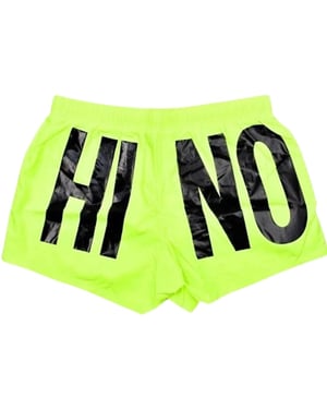 Moschino Heren Polyester Zwemshort met Logo (Geel)