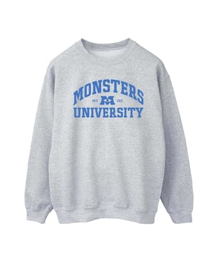 Disney Mens Monsters University Logo Sweatshirt (Sport Grå)