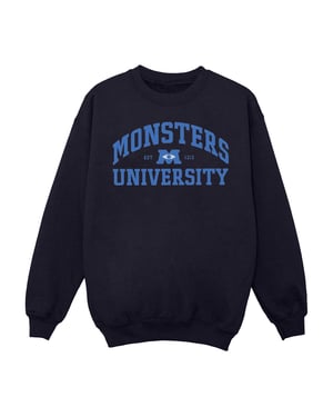 Disney Mens Monsters University Logo Sweatshirt (Marinblått)