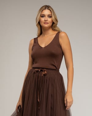 Gebreid topje met Lurex