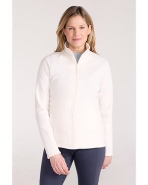 'Raso' Women's Fleece Jacket Full Zip Soft Touch Warm Outdoors Layer Breathable Gilet Beige