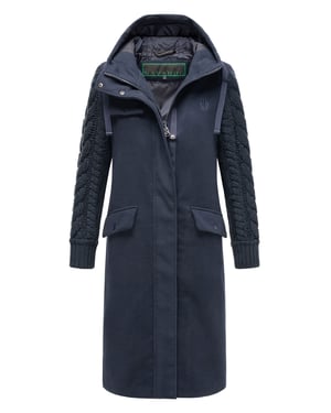 Navahoo Knit Babe dames wintermantel met gebreide mouwen