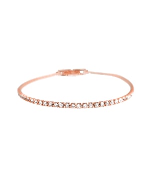 Luxenter Briljant Zirkonia armband afgewerkt in 18K roségoud - Kayla