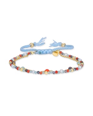 Luxenter 925 sterling silverarmband med pastellgrön hydrotermal kvarts i 18K gult guld - Asvorg