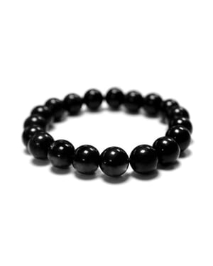 Luxenter 925 Sterling Silver armband med rhodiumpläterad Onyx - Onyx