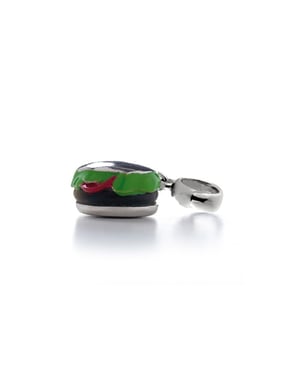 Luxenter hanger in 925 sterling zilver gerhodineerd - Hamburger