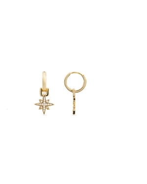 Luxenter 18k geelgoud vergulde briljant zirconia oorbellen - Sionqui