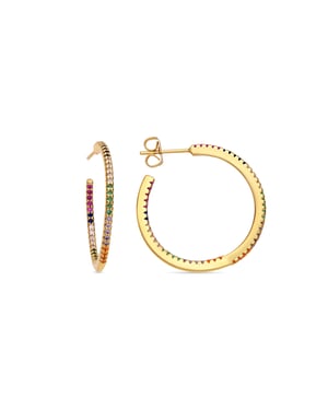 Luxenter Oorbellen met Glimmende Zirkonia 18k goud afwerking - Firmou
