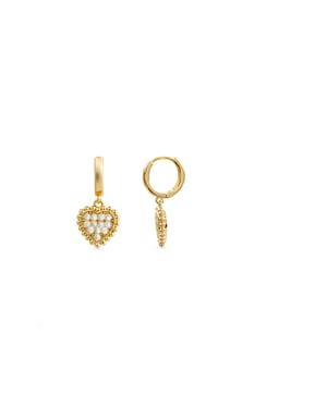 Luxenter 18k geelgoud vergulde briljant zirconia oorbellen - Daton