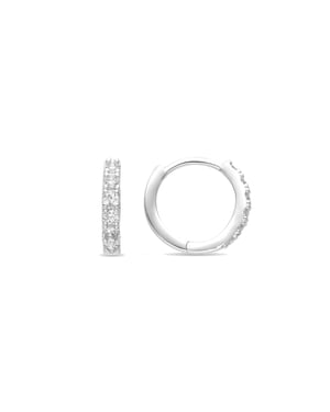 Luxenter Oorbellen met Glimmende Zirkonia zilverkleurige afwerking - Ulgel