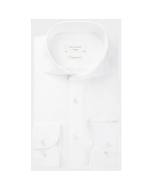 Profuomo Business hemd lange mouw japanese knit slim fit pp2hc10006/100