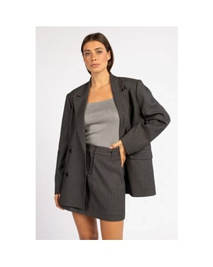 Aaiko Pascale pinstripe skirt