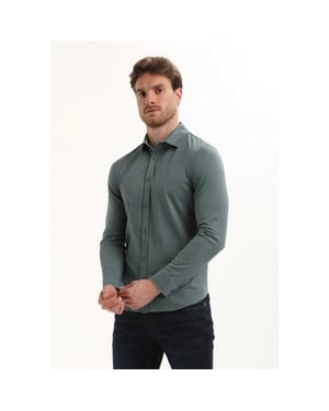Gabbiano Heren overhemd 333510 5703 teal blue