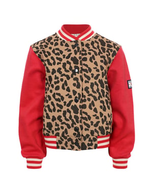 Looxs Revolution Baseball vest leopard voor meisjes in de kleur