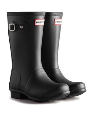 Hunter Junior Originals Boot Rubber Kid's Black Wellington Boots