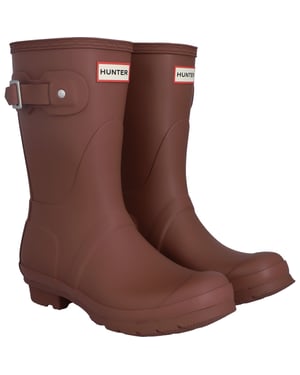 Hunter Original Korte Rubberlaarzen Dames Merlot Wellington Boots