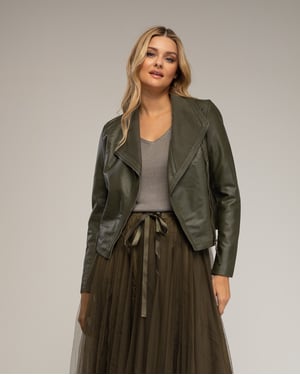 Jacka i metallicstil modell perfecto
