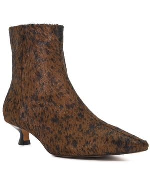 Dune Odore Leather Women's Tan Heeled Ankle Boots