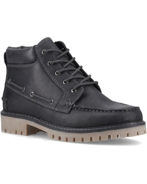 Sperry Baltimore Skinn Svarta Ankelskor för Män