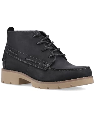 Sperry Savanna Leren Dames Zwarte Laarzen