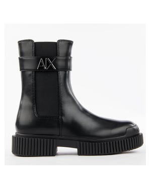Armani Exchange damsignatur AX ankelstövlar